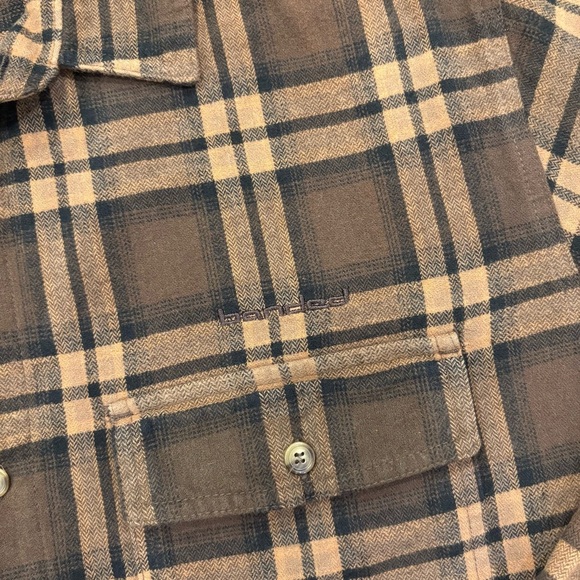 Banded Men’s Everglades Flannel Button Down Shirt Timber Brown Plaid Size XL - Picture 5 of 12